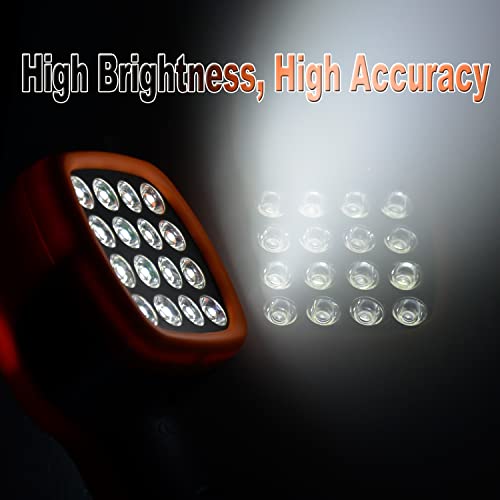 Digital LED Stroboscope 99,999 RPM/Hz, AIOMEST RPM Strobe Light Tachometer - color: orange