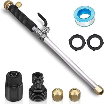 Upgraded Jet Nozzle for Garden Hose, High Pressure Hydro Jet Washer Wand