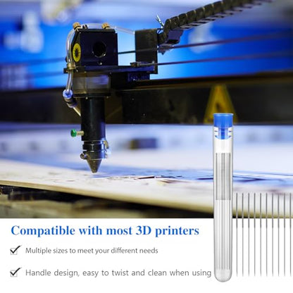 3D Printer Nozzle Cleaner Stainless Steel Needles, 50 Pcs - color: 0.2mm/0.25mm/0.3mm/0.35mm/0.4mm