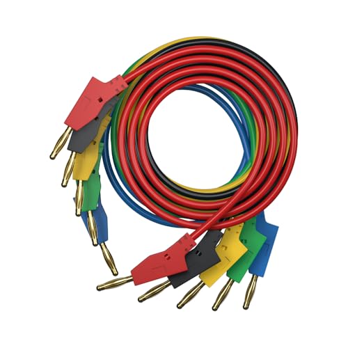 2mm Mini Banana Plug Test Lead Jumper Wire, 5pcs - style: B