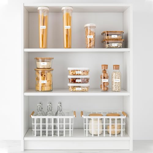 1620 Pcs File Folder Labels 0.6 x 1 Inch Blank Name Labels White Labels Stickers Writable Food Labels for Jars Boxes Envelopes School Office Kitchen - color: 1620pcs 28x16 Mm