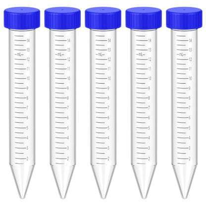 SimPure Centrifuge Tubes 15mL, Conical Tubes Sterile 300PCS Screw Caps Tube - size: 15mL-300Pcs
