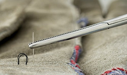 SE 6.25-Inch Stainless Steel Straight Forceps - Self-Locking, Serrated Tip for Precision Grip and Clamping - Perfect for Crafting, Fishing Tasks, Jewelry Making, and More! -660FS - size: 6-1/4", style: Straight