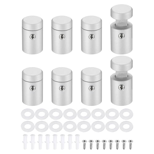 MECCANIXITY 8pcs Side Clamp Standoffs, 5/8" x 3/4" Silver Aluminum - color: Silver, size: 5/8" x 3/4"