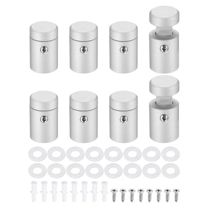 MECCANIXITY 8pcs Side Clamp Standoffs, 5/8" x 3/4" Silver Aluminum - color: Silver, size: 5/8" x 3/4"