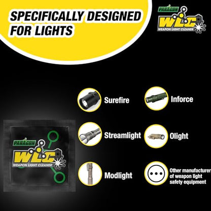 C+H Paragon OLC Optic Lens Cleaner – for Gun Sights, Optic Lens, Night Vision, and Scopes - style: Optic Cleaner Wipes 10pk + Light Cleaner Wipes 10pk Combo