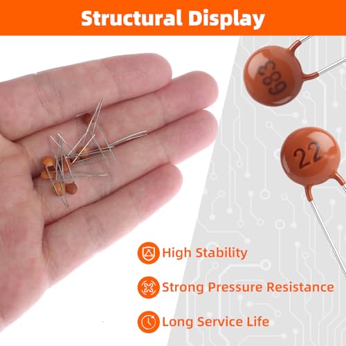 960 Pcs Ceramic Capacitor Kit 24 Values Multilayer Monolithic Chip