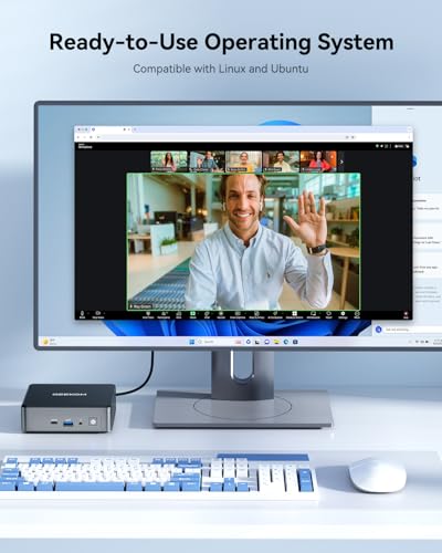GEEKOM Air12 Mini PC, Intel PT7505(Beats N5095), 8GB Dual-Slot RAM 512 SSD - color: Gray