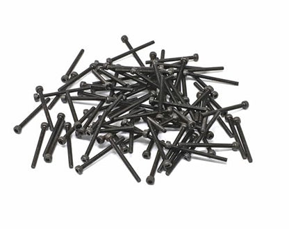 iexcell 100 Pcs M2.5 x 30mm Thread Pitch 0.45 mm Alloy Steel 12.9 Grade Hex Socket Head Cap Screws Bolts Kit, Black Oxide Finish - size: M2.5 x 30mm