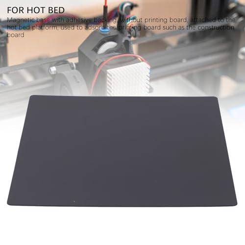 3D Printer Magnetic Build Plate, 220x220mm PEI Surface Flexible Rubber Base, High Temperature Hotbed Sticker Compatible with A8 A6 ET4 LONGER LK4 Series