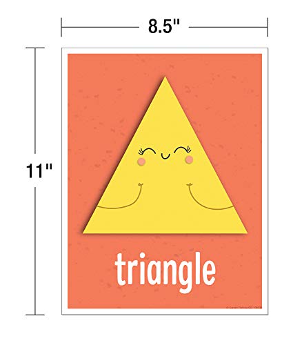 Carson Dellosa 14-Piece Basic Shapes Early Learning Posters - style: Shapes