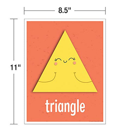 Carson Dellosa 14-Piece Basic Shapes Early Learning Posters - style: Shapes