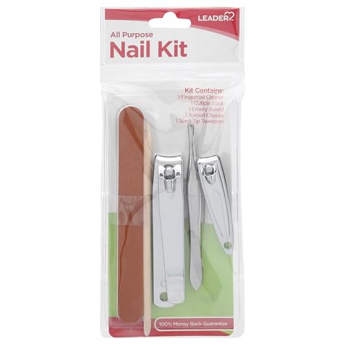 LEADER Nail File Kit, Professional Manicure Pedicure, Beauty Tools 5 Pcs - style: Nail Kit