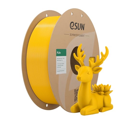 eSUN PLA+ Filament 1.75mm 1KG Gold,PLA Plus 3D Printer Filament - color: 1kg-gold