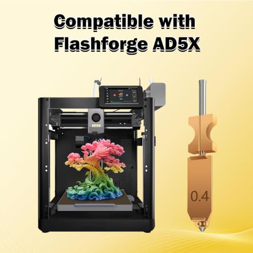 for AD5X Upgraded 2PK 0.4MM Nozzle Assembled Extruder Hotend Printhead Kits - size: 2 PCS