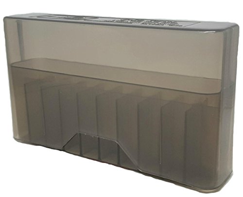 MTM J-20-XS Slip-Top Ammo Box 20 Round 223 Rem 204 Ruger 222 Rem Mag, USA Made - color: Clear Smoke