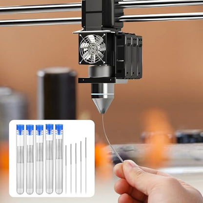 3D Printer Nozzle Cleaner Stainless Steel Needles, 50 Pcs - color: 0.2mm/0.25mm/0.3mm/0.35mm/0.4mm