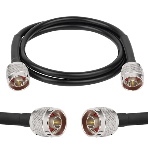 XRDS -RF N 3FT Type N Coax Extension Cable N Male to N Male Connector Pure Copper Low Loss Coaxial Cable - size: 3 FT