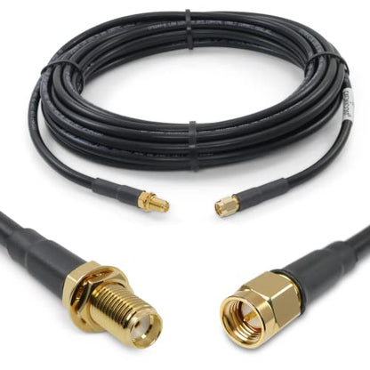 Proxicast 25 ft SMA Male to SMA Female 50 Ohm Low-Loss CFD240 Coax Cable - size: 25 ft, style: CFD240