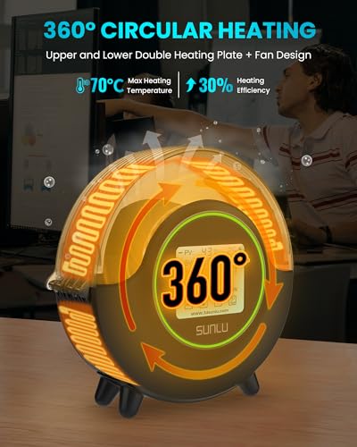 SUNLU Official Filament Dryer S2, for PLA PETG ABS Filament, Black - color: S2 Filament Dryer Dark Black