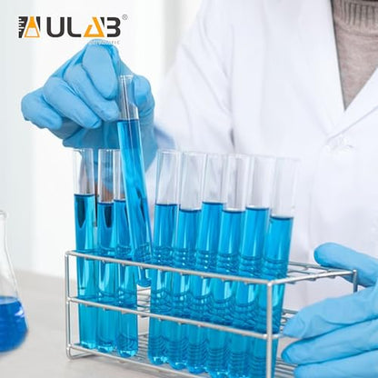 ULAB Stainless Steel Test Tube Rack, Wire Constructed, 24 Places, Suitable for Tubes of Dia.≤25mm, UTR1010 - color: 24holes Steel