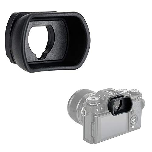 Kiwifotos Long Soft Viewfinder Eyecup Eyepiece for Fuji X-T5 X-T4 X-T3 X-H2 - size: For Fuji X-T5 X-T4 X-T3 GFX100S & More Camera