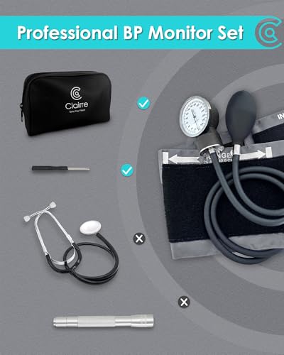 Manual Blood Pressure Cuff for Home Medical BP Monitoring, Gray - color: Gray, style: Without Stethoscope