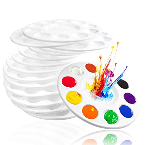 22PCS Paint Tray Palettes,Plastic Paint Pallets for Kids or Adult to Paint - color: 22pcs