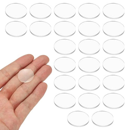 PATIKIL 24 Pack Biconvex Lens, 20.6mm Dia. 106mm Focal Length Optical Lenses Magnifier Paperweight Acrylic Double Convex for DIY Office Desk Home Science Experiment Telescope - size: 20.6mm Dia. 106mm Focal Length