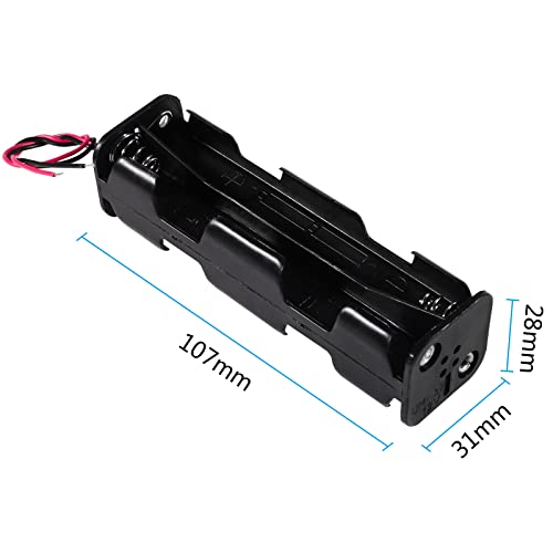 5pcs 8 AA Battery Holder 12v AA Battery Holder 8 X 1.5V AA Battery Holder with Wires Two Layers Battery Case Long Strip Type - color: 8 AA Battery Holder with Wires
