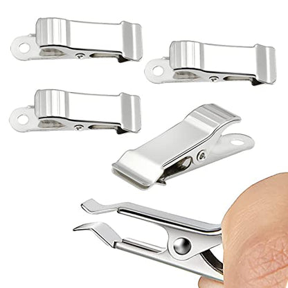 30 Pcs Metal Alligator Clips, 1/2 Inch Width Small Spring Clamps for DIY Crafts, Jewelry Making, Photo Display, Wires & Curtains - Hobby Clamps for Model Building, 5/16 inch Capacity