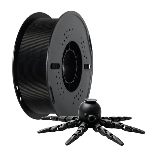 Kingroon Black PLA Filament 1.75mm 3D Printer Filament Pla Filament 1kg Filament Dimensional Accuracy +/- 0.02mm, Fit Most FDM Printer - color: 1kg Black
