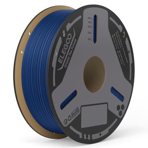 ELEGOO PLA-CF 3D Printer Filament Blue 1KG 1.75mm - color: Pla-cf Blue 1000g, size: 1KG