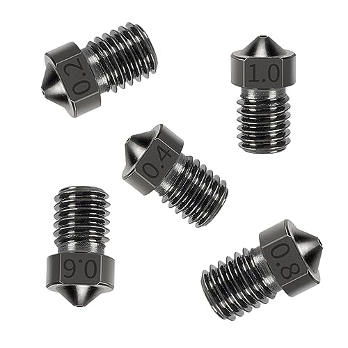 15PCS Hardened Nozzles Kit for Anycubic Kobra, 3D Printer 7PCS 0.4mm Nozzles and 2PCS 0.2mm, 0.6mm, 0.8mm, 1.0mm Wear Resistance Nozzles Kit for Anycubic Mega, Mega X, Chrion, Kobra Neo - style: Mega Harden Steel Multi Size