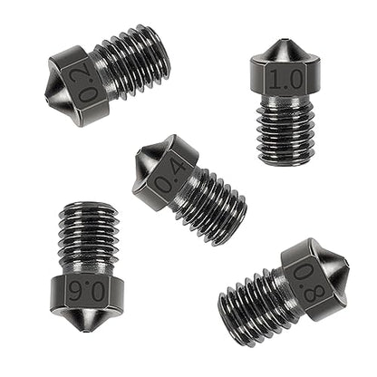 15PCS Hardened Nozzles Kit for Anycubic Kobra, 3D Printer 7PCS 0.4mm Nozzles and 2PCS 0.2mm, 0.6mm, 0.8mm, 1.0mm Wear Resistance Nozzles Kit for Anycubic Mega, Mega X, Chrion, Kobra Neo - style: Mega Harden Steel Multi Size