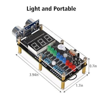 MIOYOOW HC-SR04 Ultrasonic Distance Sensor DIY Soldering Kit for Daily Use
