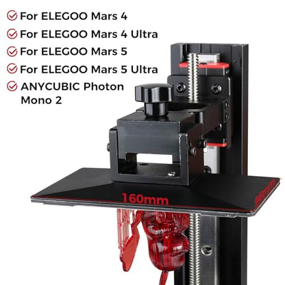 Sovol 2 Pack Resin 3D Printer Flex Spring Steel Building Plate 160x96mm - size: Mars 4/5 Ultra (160x96mm)