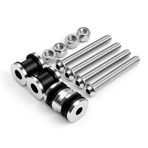 Quick Release Docking Sissy Bar Hardware Kit Fits for Harley Sportster XL Detachable Sissy Bar 2004-2017, chrome#5 - color: chrome#5