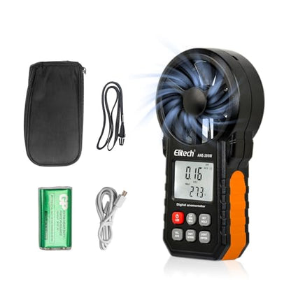Elitech ANE-200W HVAC Anemometer, Air Flow & Temp Meter with Bluetooth
