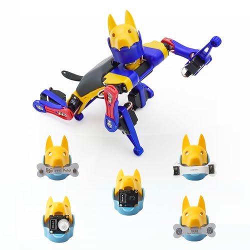 Petoi Bittle X (Pre-Assembled) Robot Dog with Sensor Pack | Coding Robotics Kit | Voice-Controlled IoT Quadruped | Programmable, Open-Source Legged Pet