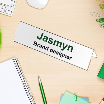 acrylic name plate for desk clear table tents widely used table display for office metting school classroom 24 Pieces
