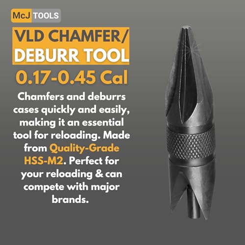 McJ Tools Reloading Chamfer Deburr Hand Tool VLD, 30pack - size: 0.17-0.45Cal VLD 30Pack