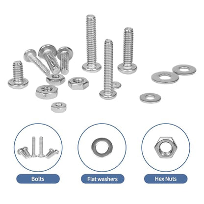 1410Pcs M3 Metric Screws Nuts and Washers Assortment Kit