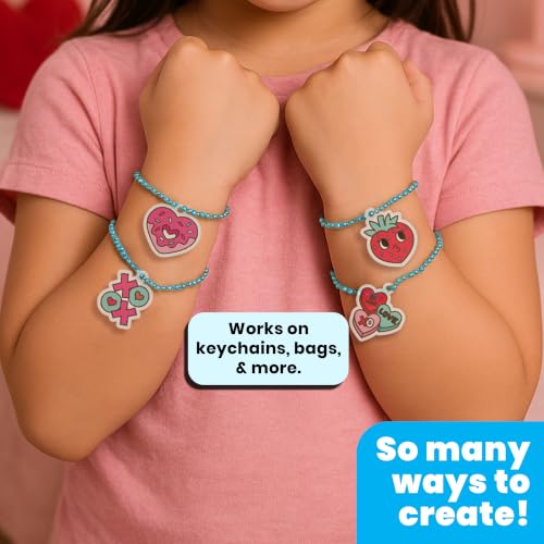 Ooly DIY Mini Shrink Art Charms Kit, 10 Pc - Hugs and Kisses - color: Hugs and Kisses