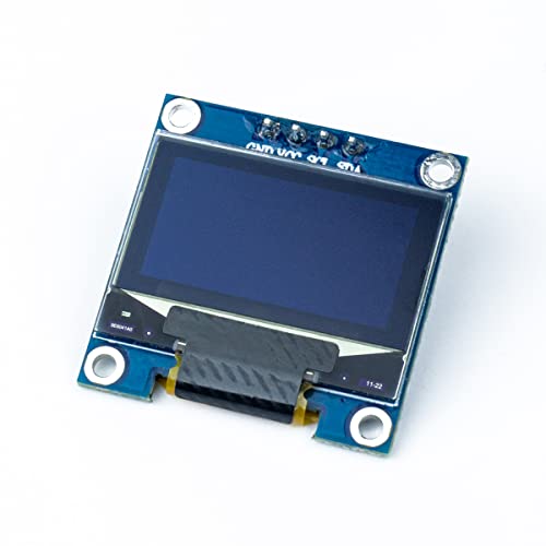 Hosyond 5 Pcs 0.96 Inch OLED I2C IIC Display Module 12864 128x64 Pixel SSD1306 Mini Self-Luminous OLED Screen Board Compatible with Arduino Raspberry Pi (Blue) - color: Blue