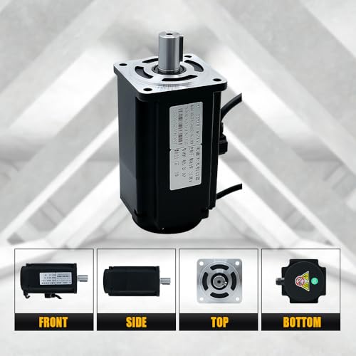 110V Servo Motor Kit with 17-Bit Absolute Encoder & T3DL-V30A Driver | High Torque Plug-N-Play Industrial Automation Solution | Includes RS485 Cable Resistors for CNC Robotics (400W) - style: 400W