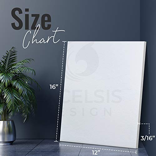 White Foam Board 12 x 16 – 10 Pack, 3/16" (5mm) Thick Foam Core Poster Board Sheets for Art, Crafts, Vision Board, School Projects, Presentations & Signs - size: 12 x 16 inch