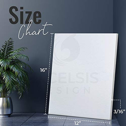 White Foam Board 12 x 16 – 10 Pack, 3/16" (5mm) Thick Foam Core Poster Board Sheets for Art, Crafts, Vision Board, School Projects, Presentations & Signs - size: 12 x 16 inch