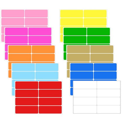 480pcs 3x1 inch Colored Label Sticker Moving Labels for Boxes