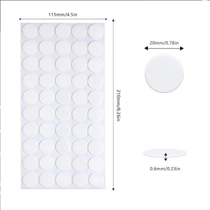 Adhesive Stick dots Two-Sided Sided Mounting Putty Stick Tack for Wall Hanging Crafts Balloons Festival Party Decorations,Clean Removable(0.78"*0.78"-100) - size: 0.78" X 0.78"